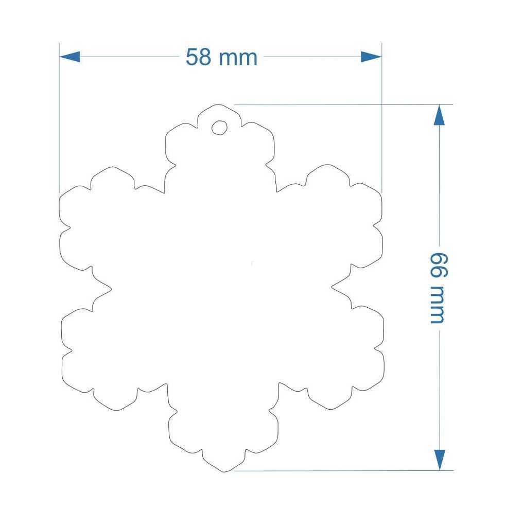 Plastikust helkur Lumehelbeke