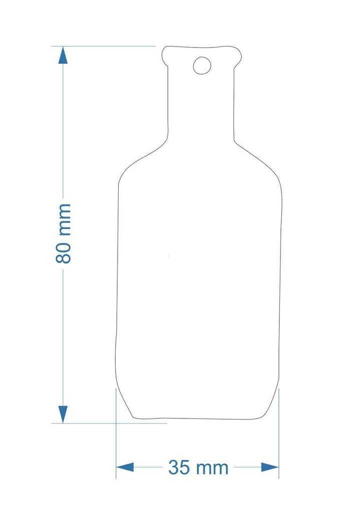 Plastikust helkur Pudel