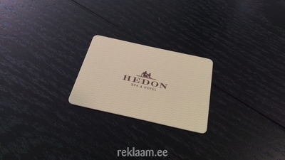 Hedon Spa hotel visiitkaart