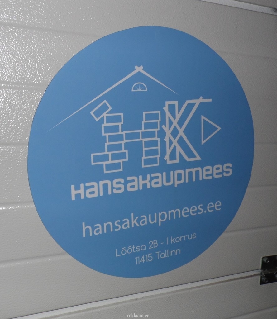 Hansakaupmees reklaamkleebis