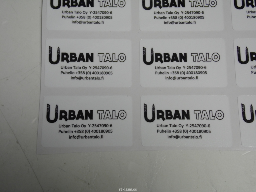 Urban talo reklaamkleebised