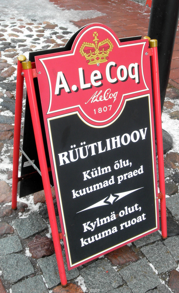 Ale Coq reklaamkolmnurk