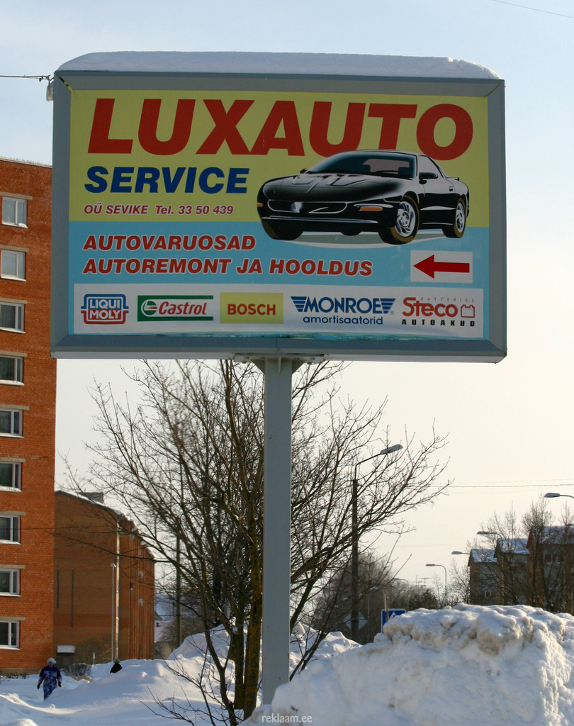 Lux Auto reklaam Kohtla-Järvel