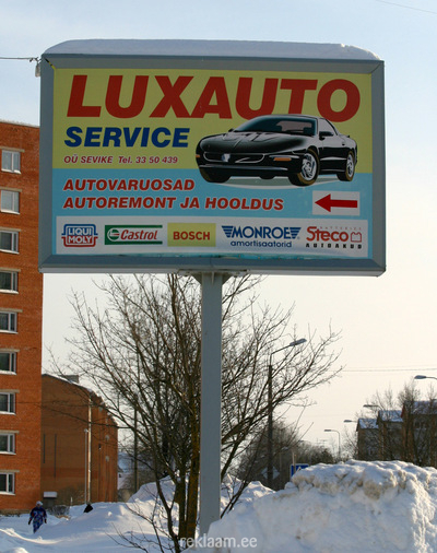 Lux Auto reklaam Kohtla-Järvel