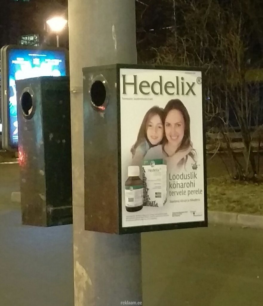 Hedelix reklaam prügikastil