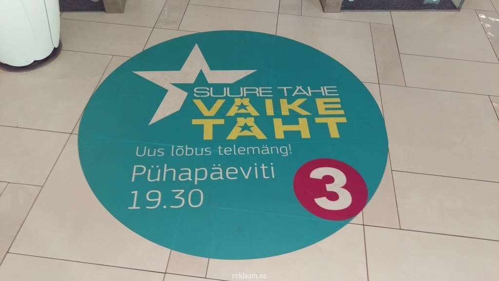 TV3 põrandakleebis