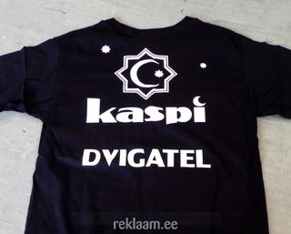 Kaspi Dvigatel logoga t-särk