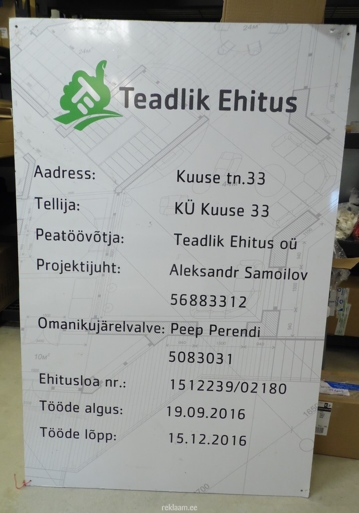 Teadlik Ehitus objektisilt