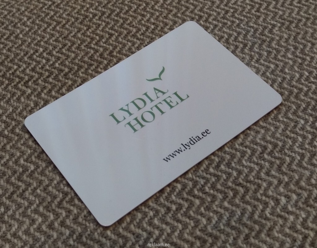 Logoga uksekaart - Hotell Lydia