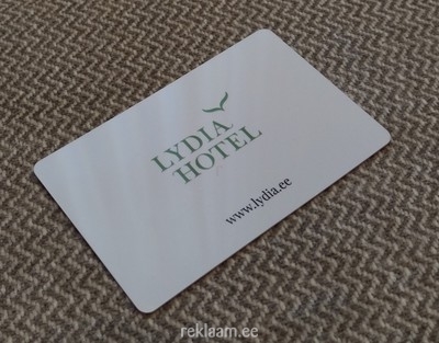 Logoga uksekaart - Hotell Lydia