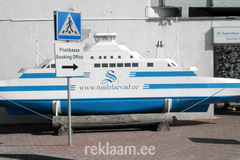 Saaremaa laevakompanii klaasplastist reklaam