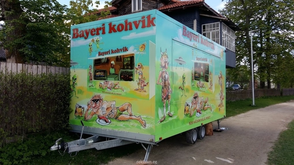 Disainitud müügihaagis - Bayeri kohvik