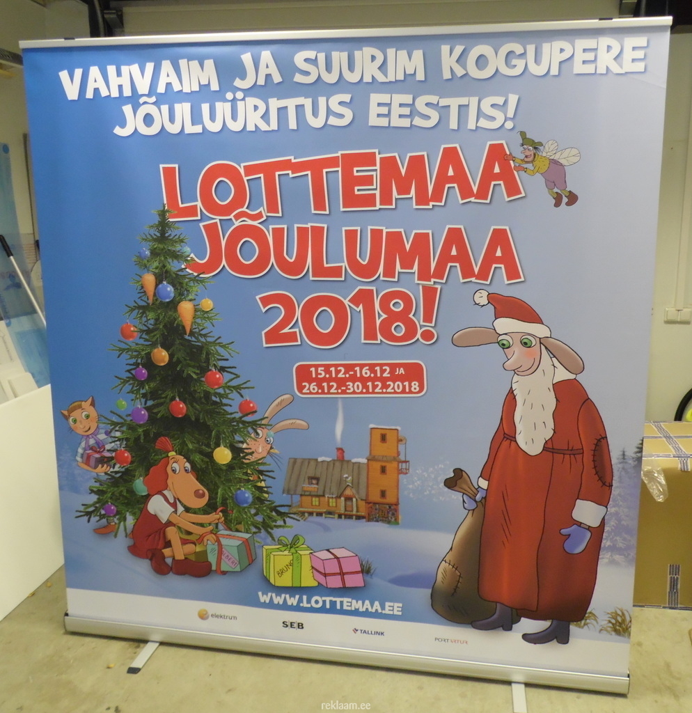 Roll up stend - Lottemaa Jõulumaa