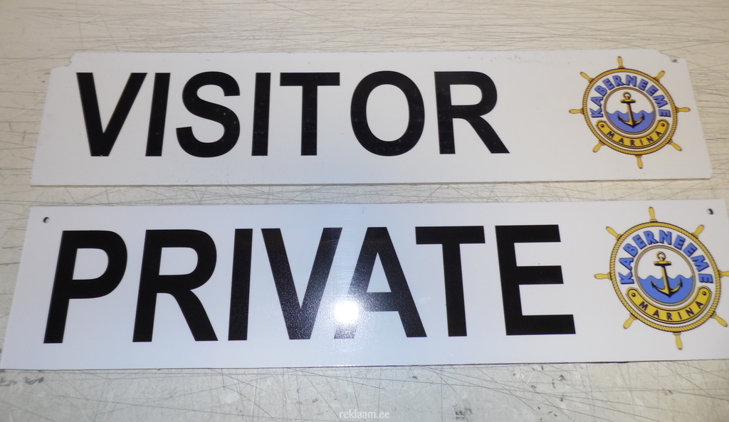 PVC sildid - Visitor/Private