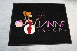 Logoga vaip Janne shop