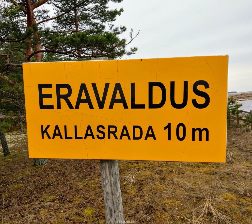 Eravaldus - kallasrada 10 m