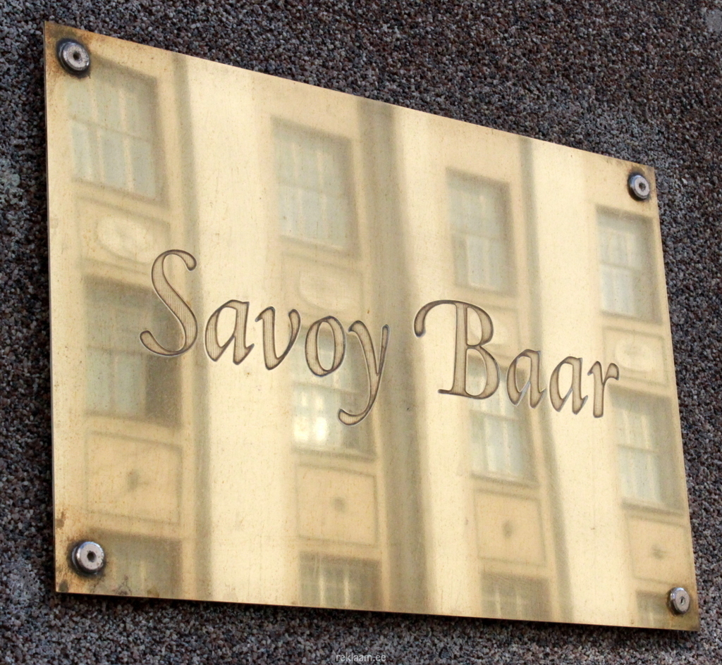 Savoy Baar fassaadisilt
