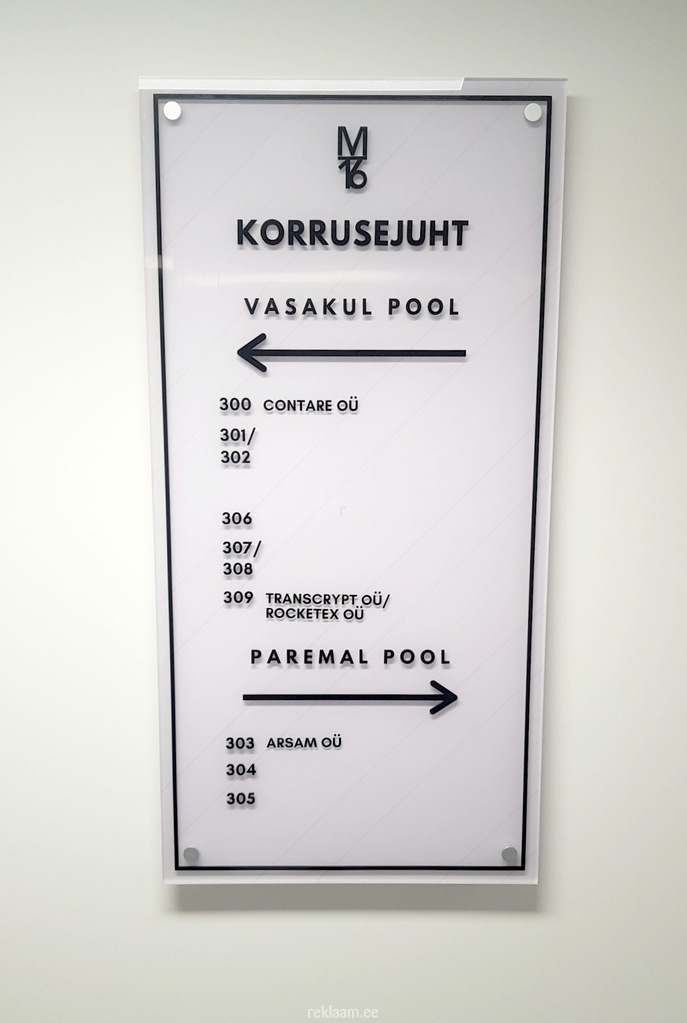 Korrusejuht pleksiklaasist, Meistri 16