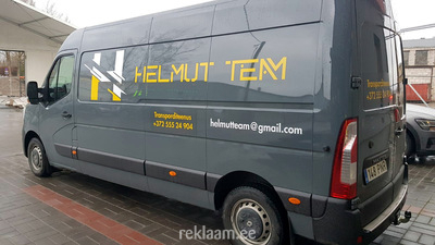 Reklaamkleebised bussile, Helmut Team 