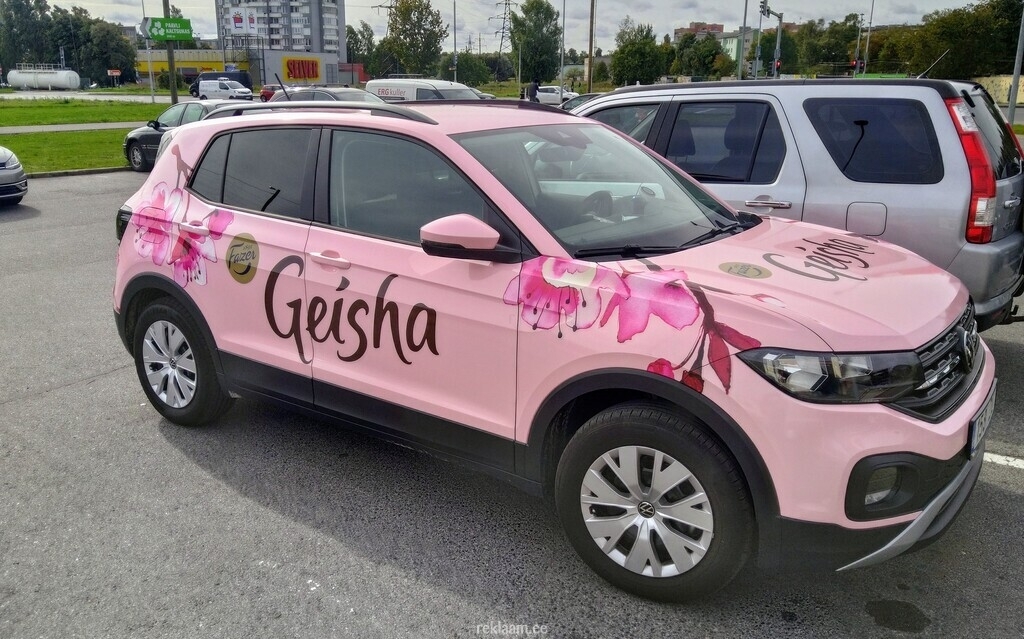 AUTOKLEEBISED - Geisha reklaamauto