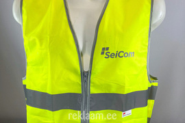 Seicom logoga kollane helkurvest