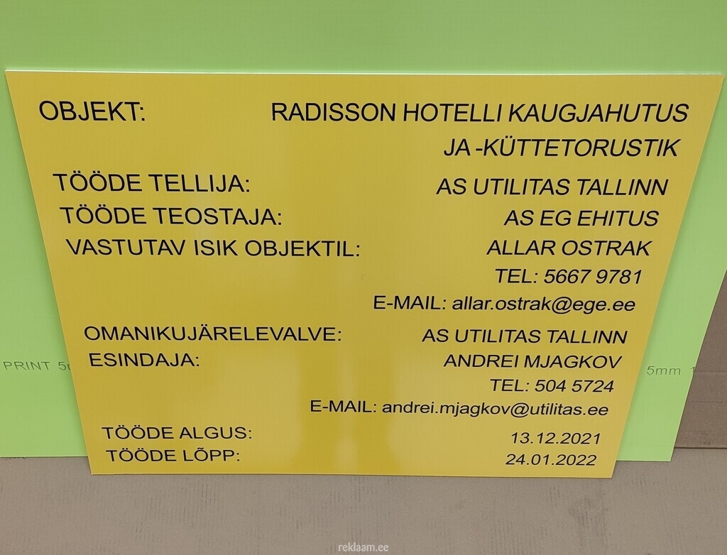 Objektisilt EG Ehitus