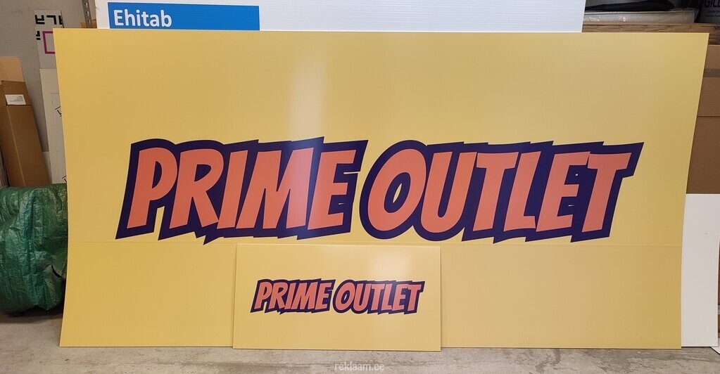 Prime Outlet reklaamsildid